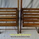Pair of folding chairs 1950 sitting with blades