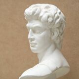 Plaster bust of a man: David, 1980s