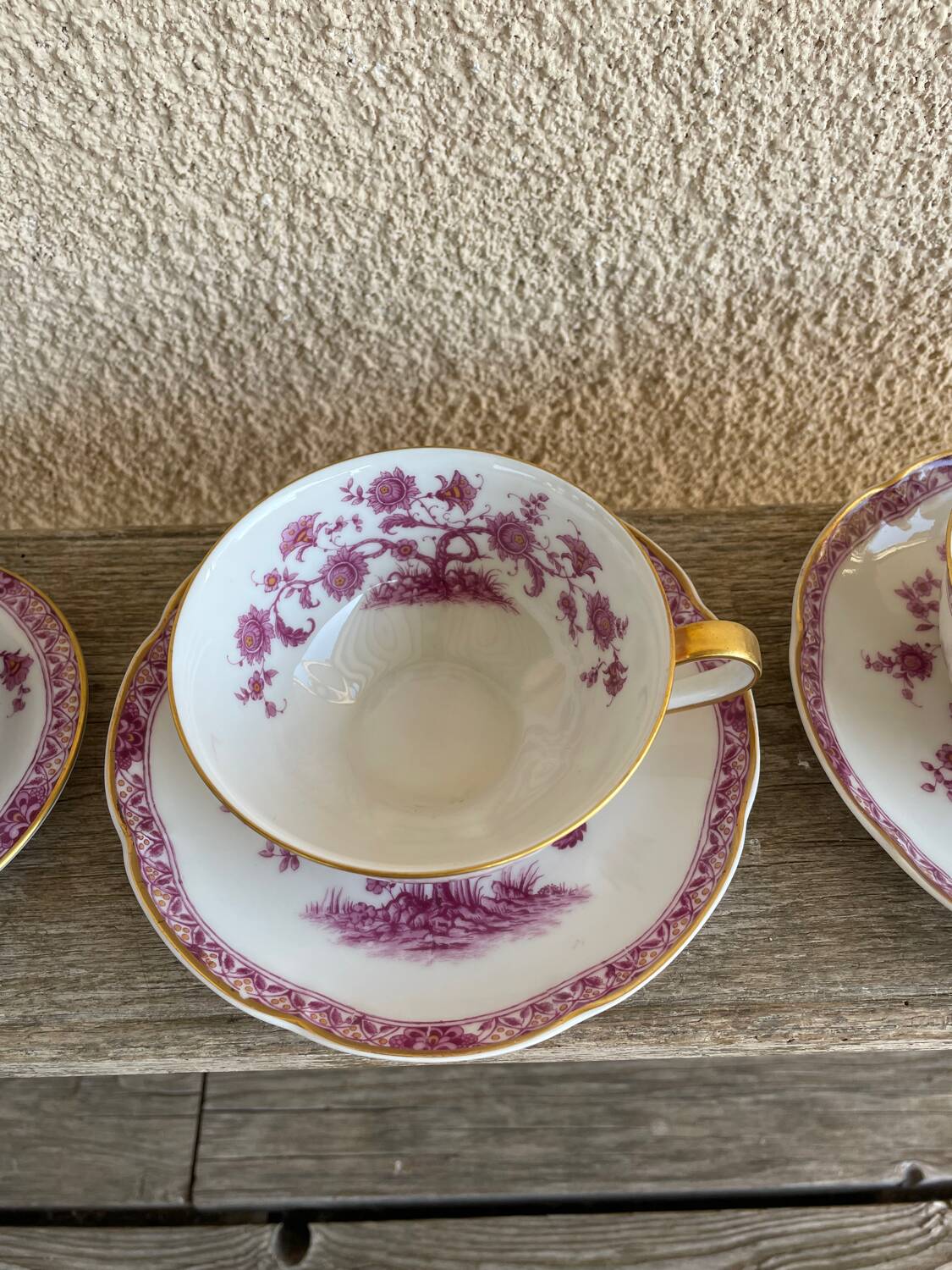 Limoges porcelain coffee service from Haviland, Tree model