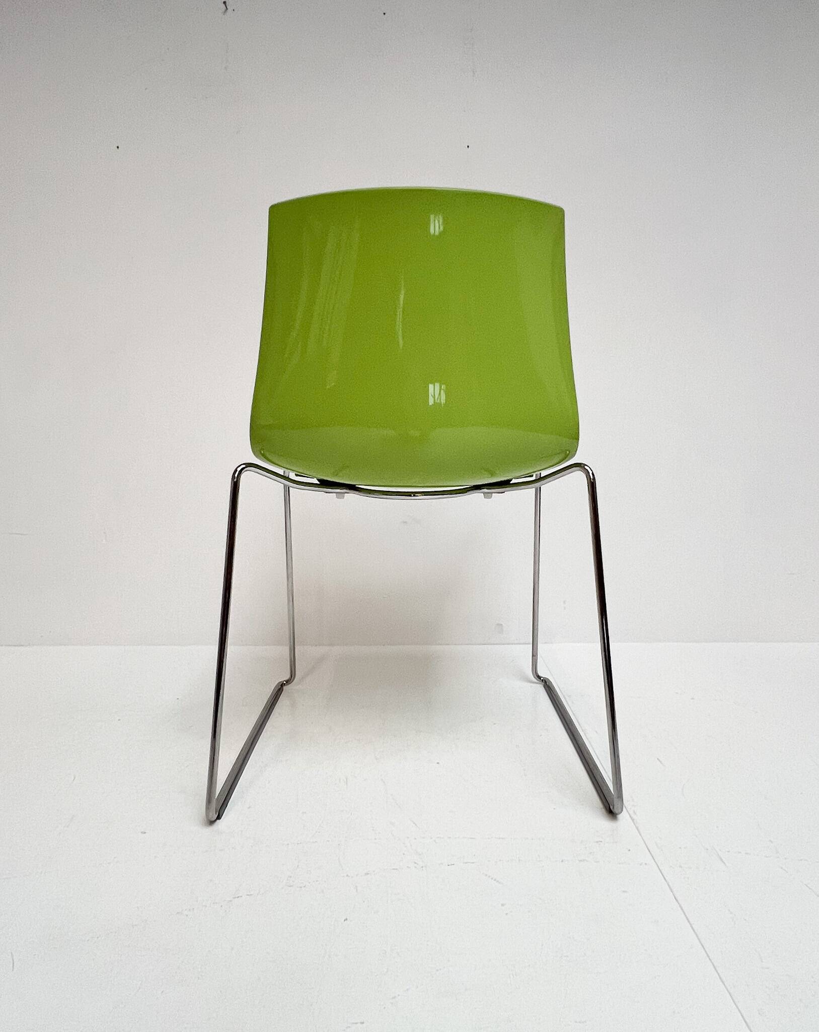 Set of 4 Katifa design chair by Arper, after 2000