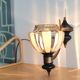 Art Deco metal glass wall sconce lamp