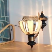 Art Deco metal glass wall sconce lamp