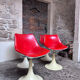 Tulip leg armchairs