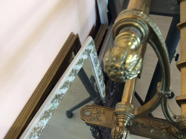 Brass luggage rack