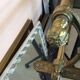 Brass luggage rack