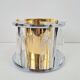Brass Champagne Cooler with Glass Holder and Crystal flutes by Hans Turnwald for Freddotherm, Germany, 1960s, Set of 7