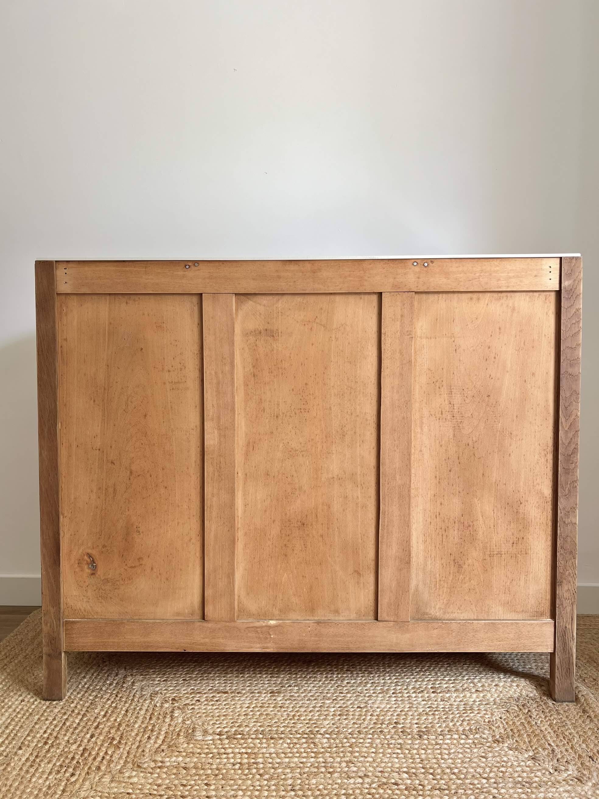 Art Deco oak sideboard with mirror (removable)