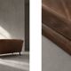 Mid-Century Danish Modern 2-Seater Brown Leather Sofa 3330 by  Arne Vodder