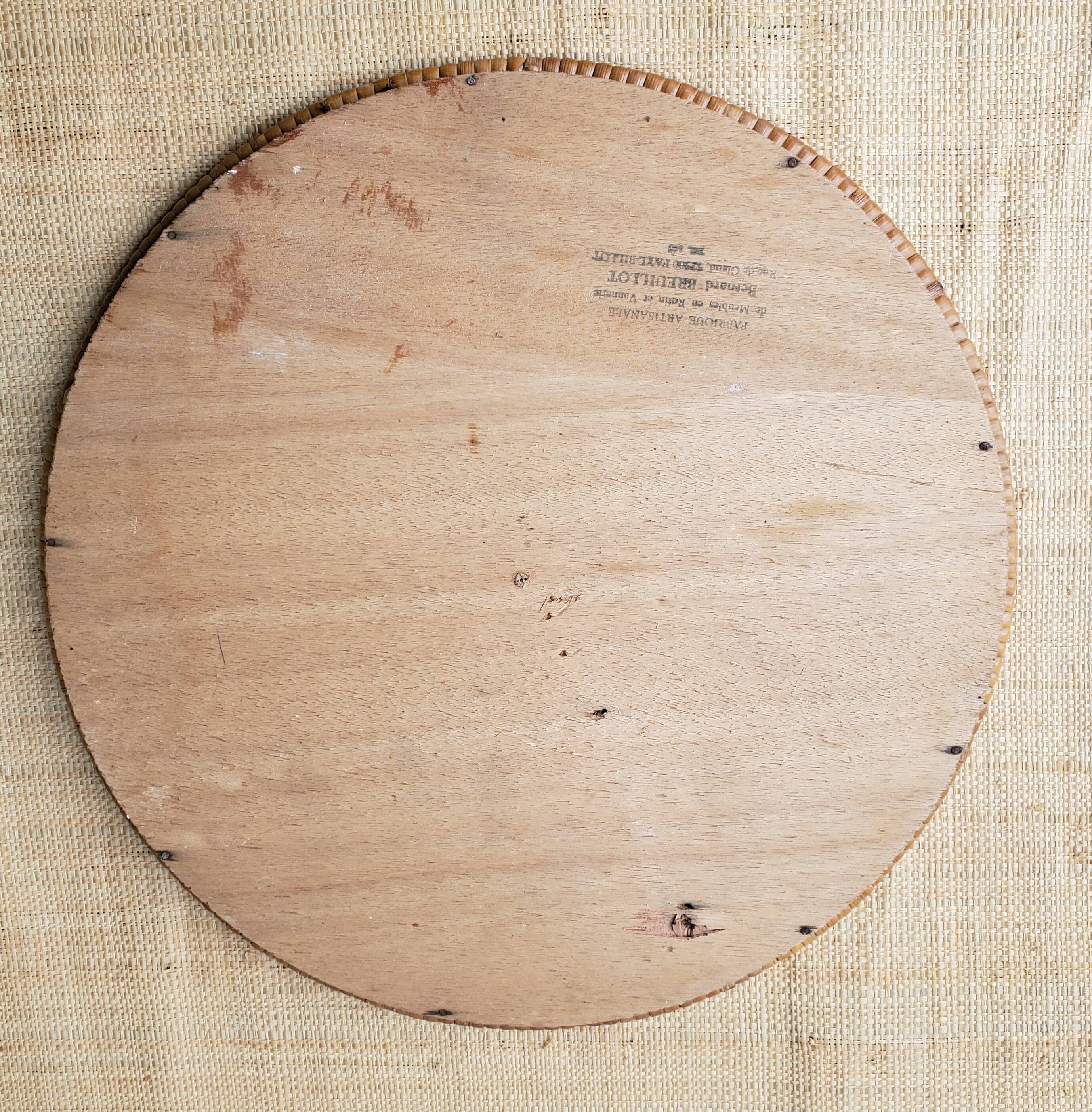 Rattan mirror 32cm