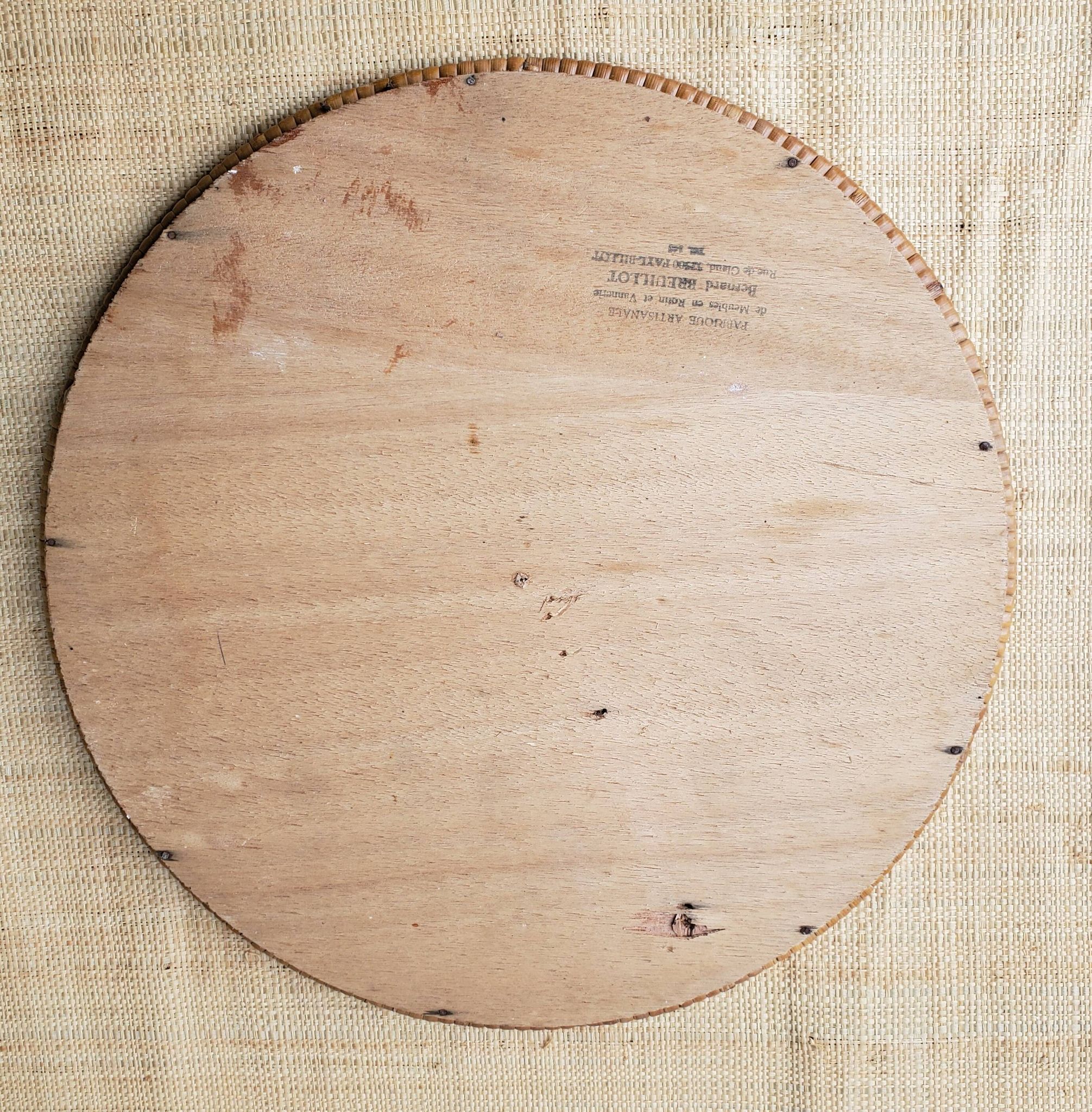 Miroir en rotin 32cm