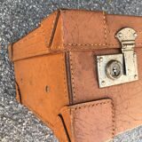 Leather suitcase