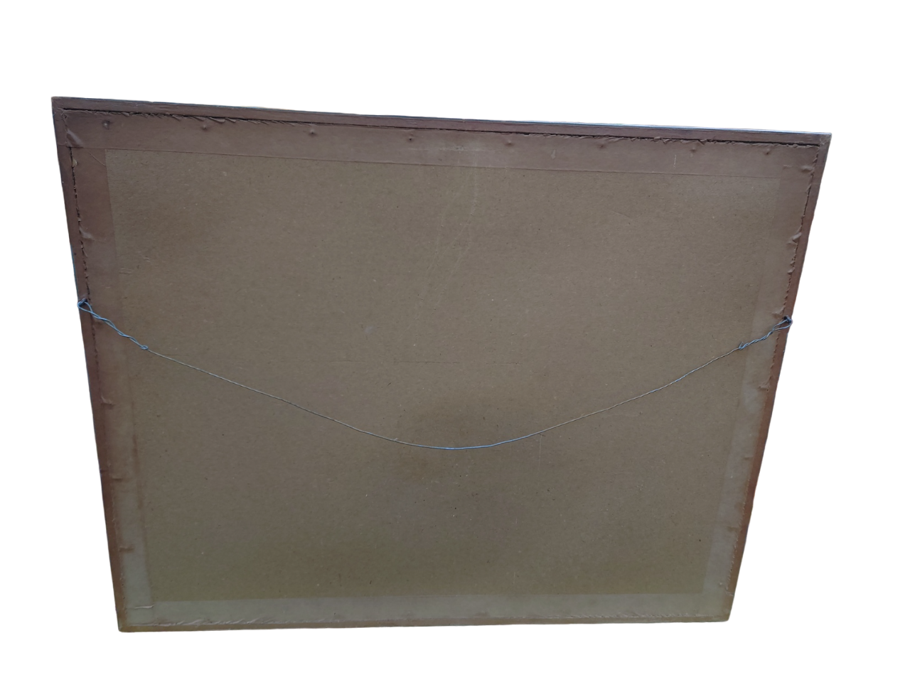 Painting under acrylic glass on bristol sheet signed bergen 1933