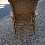 Chair long rattan