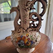Large ceramic jug signed "Bassano Italy"