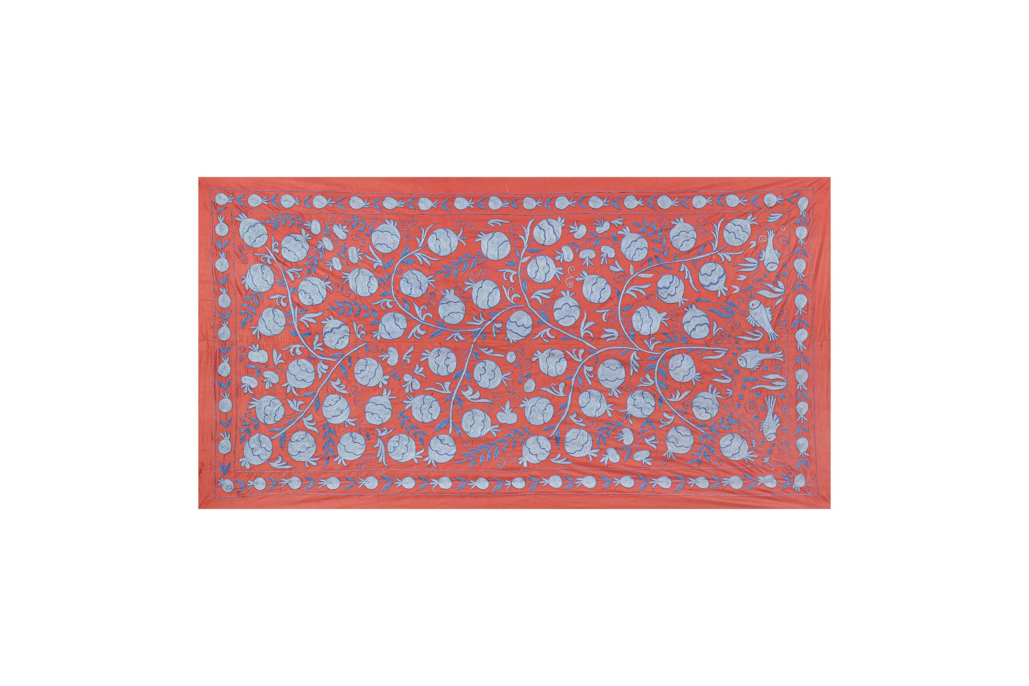 Hand knotted rug, vintage Turkish rug 100x194 cm