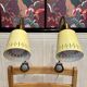 Pair of large modular scandinavian design wall lights from the 1950s.