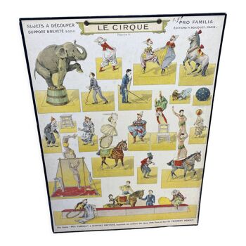Planche vintage "Le Cirque"