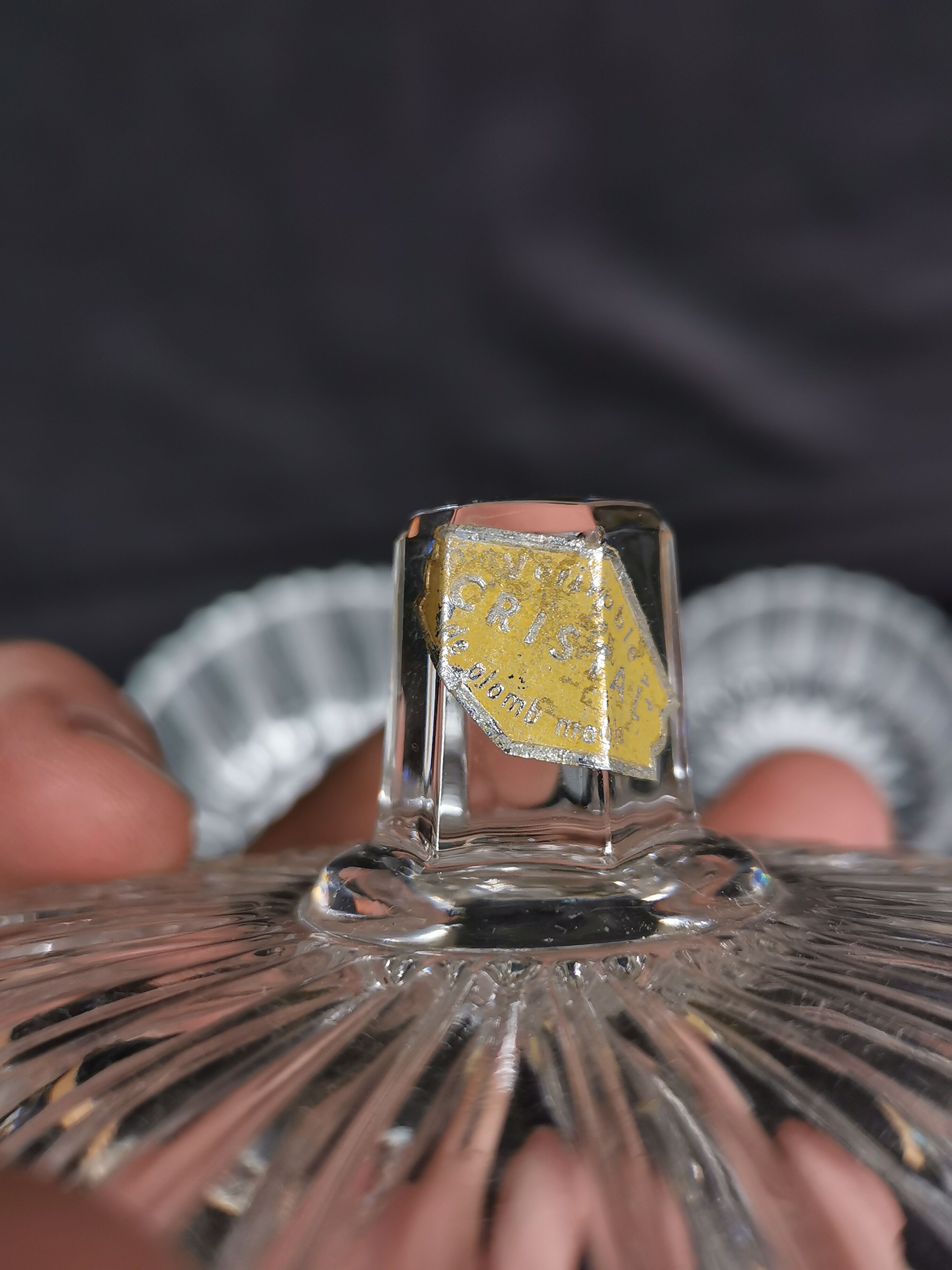 lot of 2 boxes, vintage CRYSTAL candy boxes