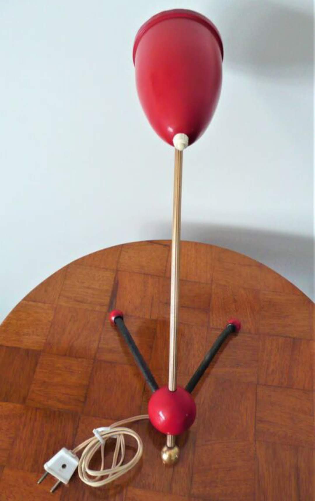 Table lamp brass and bakelite Otto Kolb 50s