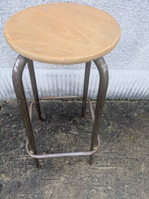 High workshop stool