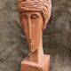 Buste de femme en terre cuite
