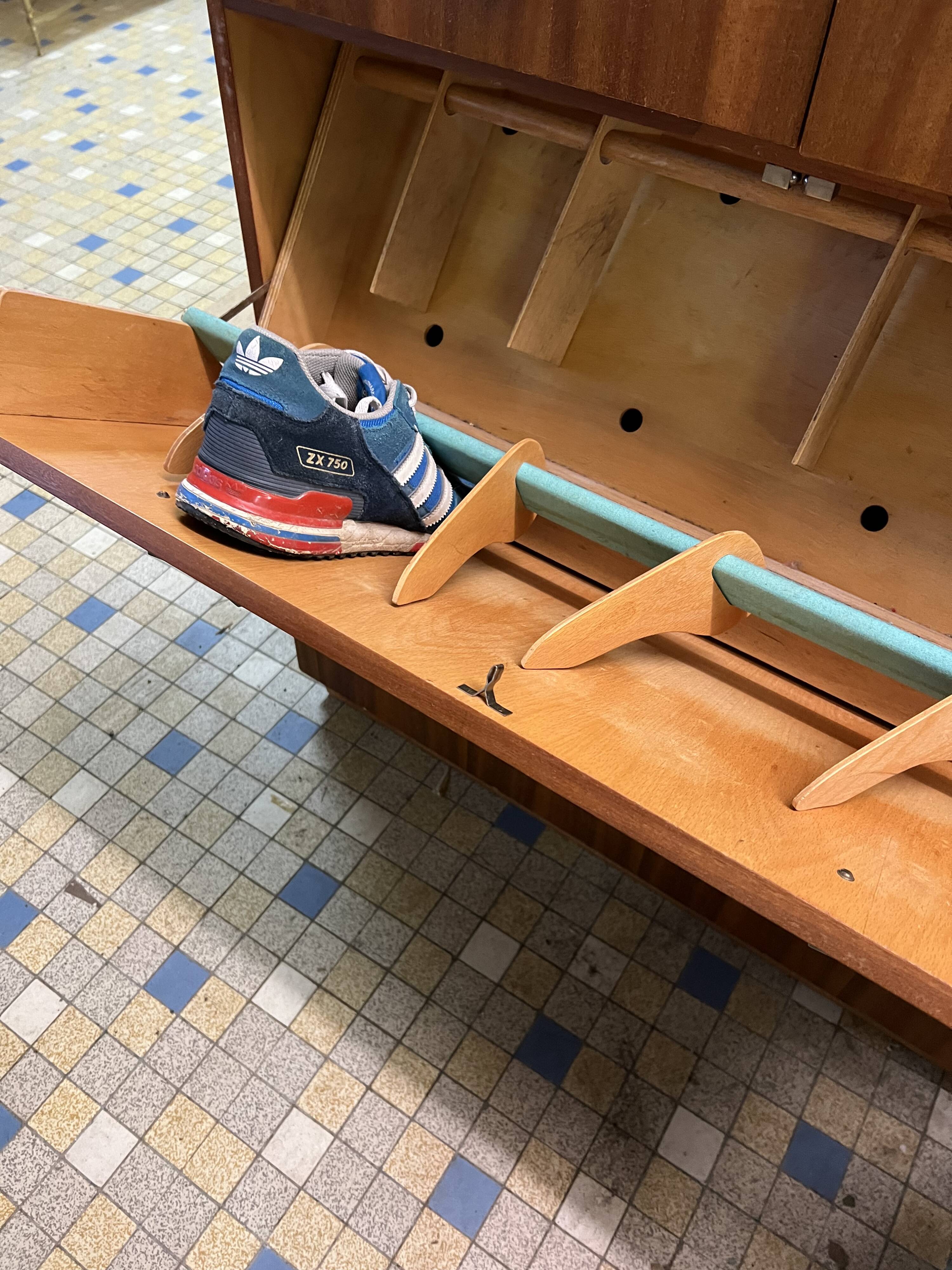 Vintage shoe cabinet