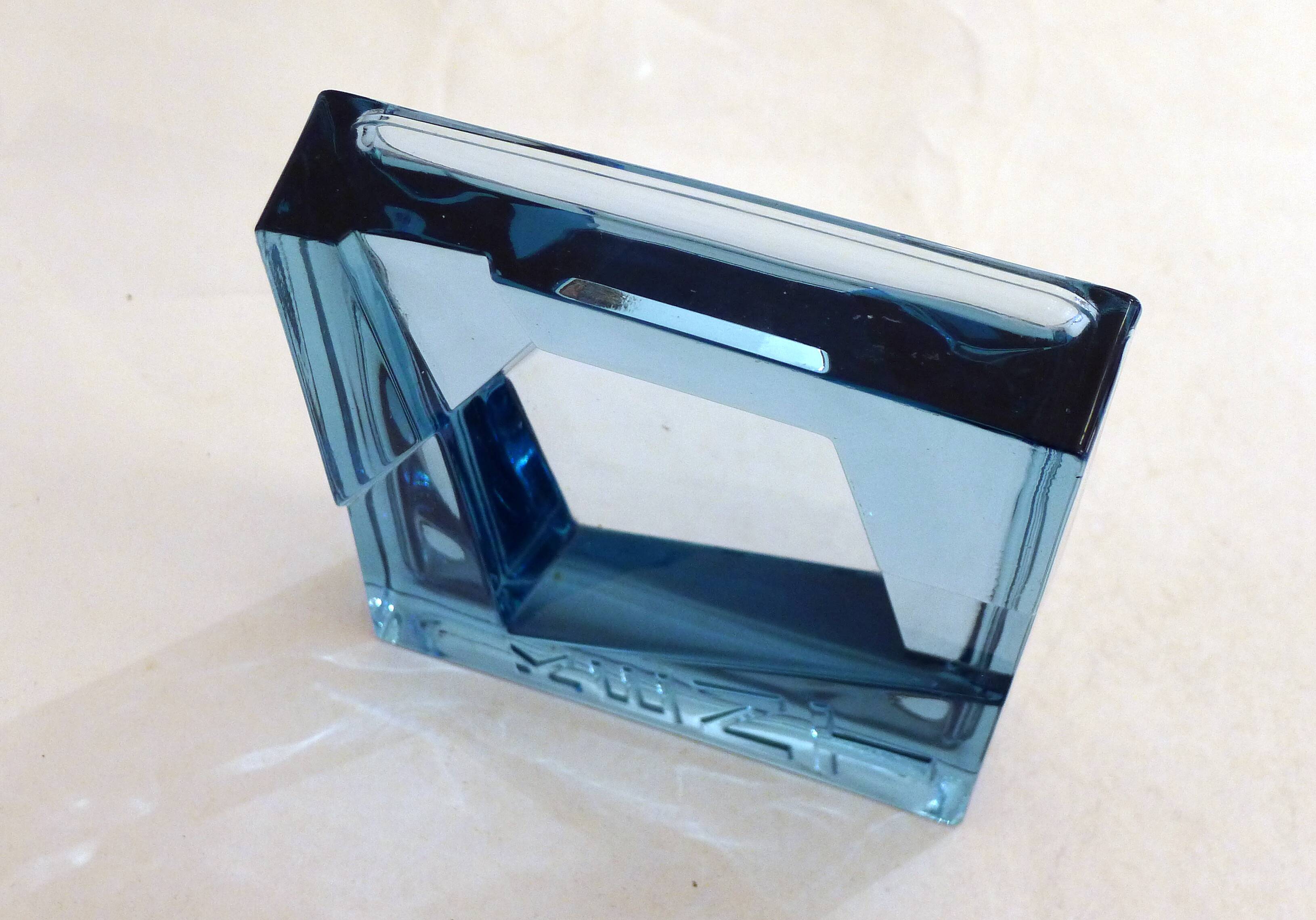 Kent ice floe glass ashtray