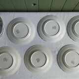 "Regency" - 6 dessert plates in ironstone St-Amand & Hamage