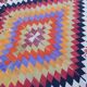 Vintage Turkish hallway rug 126x327 cm