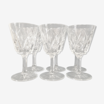 Set de 6 verres à vin vintage