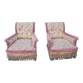 Pair of napoleon III armchairs