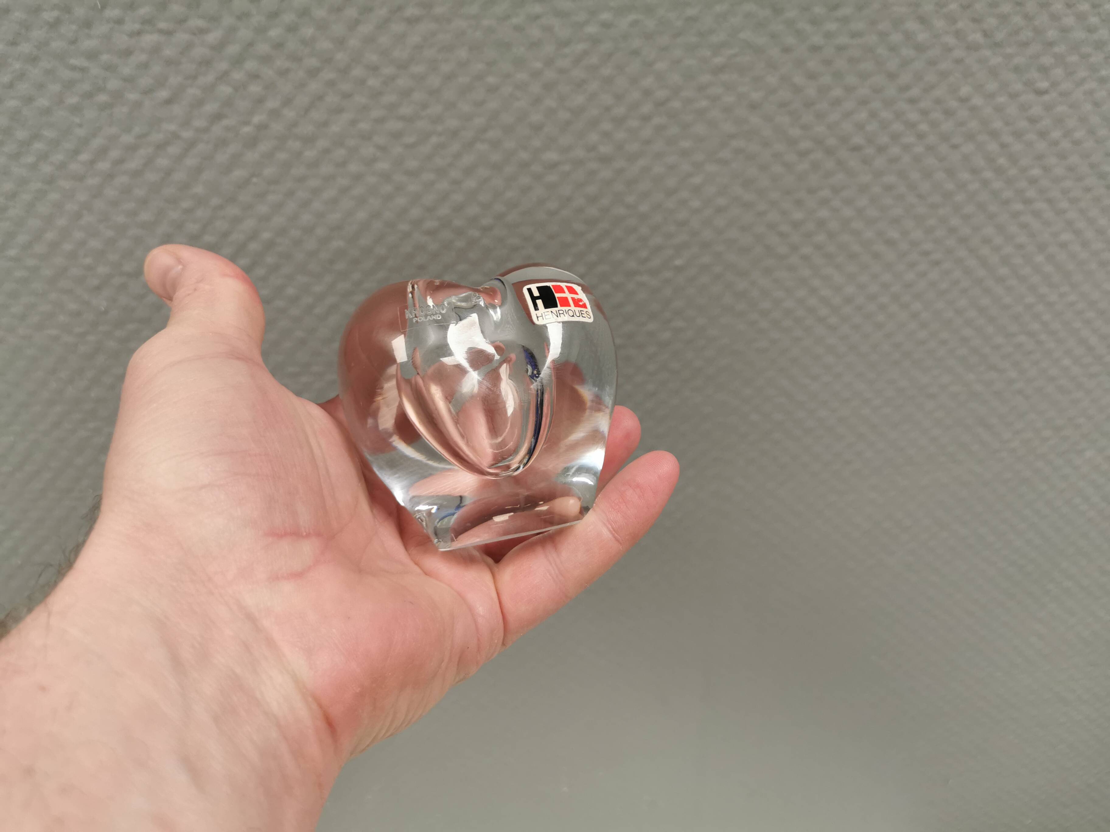 Small lovely glass vase from Polish Krosno glass, 1980s.