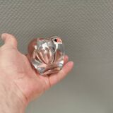 Small lovely glass vase from Polish Krosno glass, 1980s.