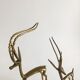 Set brass gazelles antelopes
