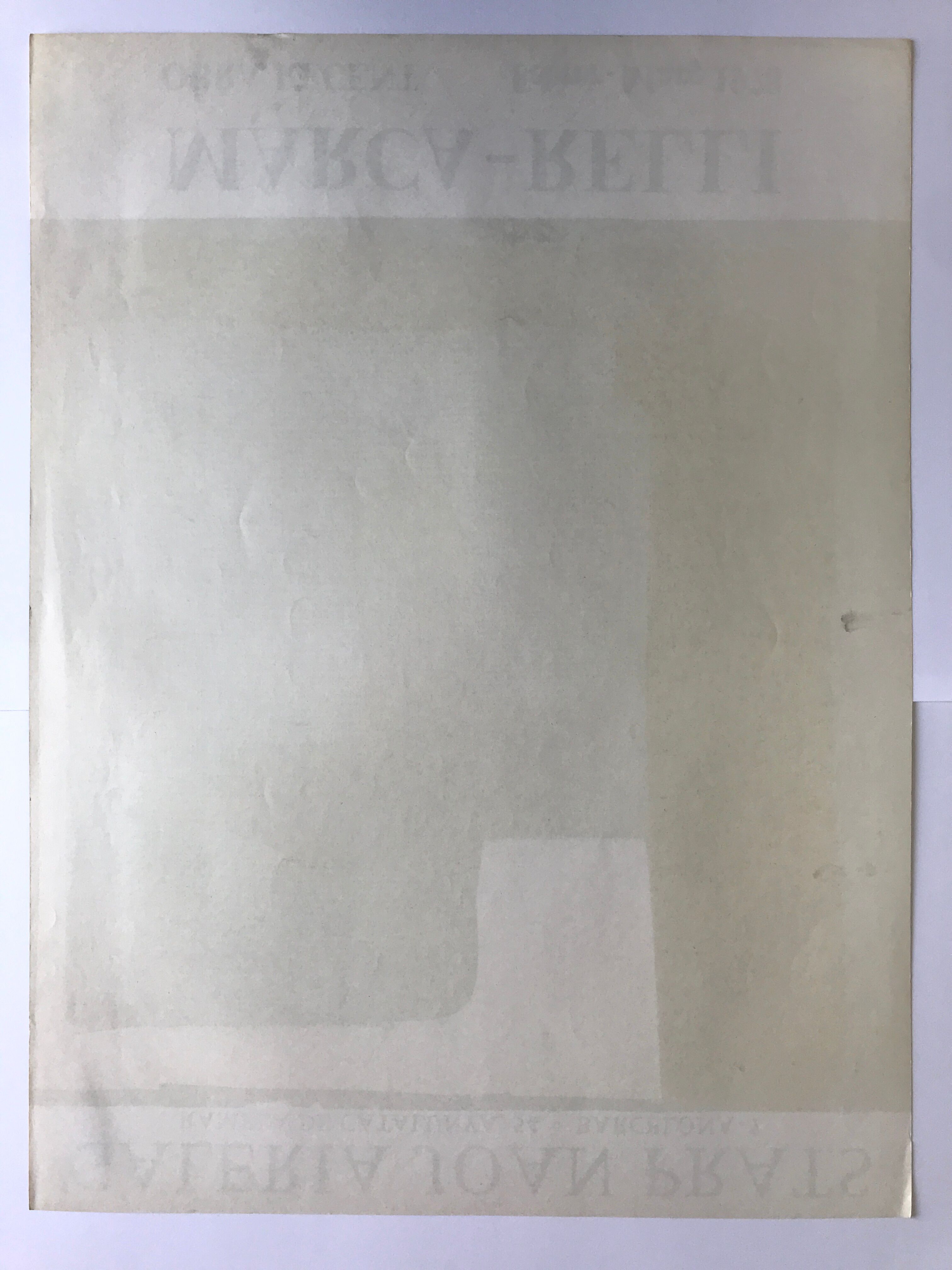 Poster in lithograph by Conrad MARCA-RELLI, Galeria Joan Prats, 1978