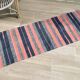 VINTAGE 80s Cotton Kilim RUG