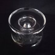 Set of 10 Art Deco crystal footed bowls.
