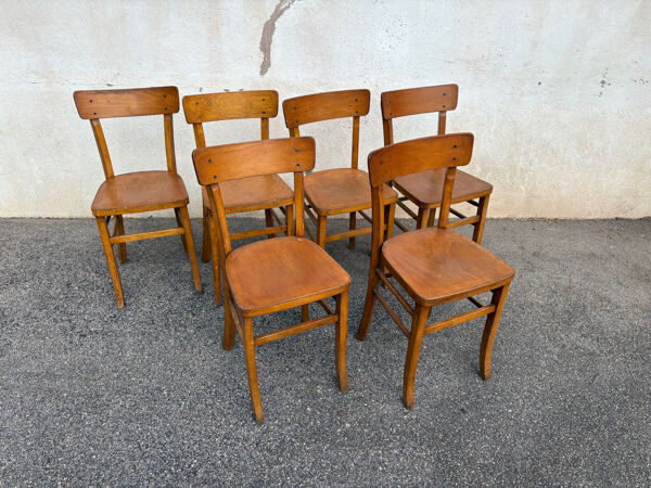 Série de 6 chaises bistrot Luterma