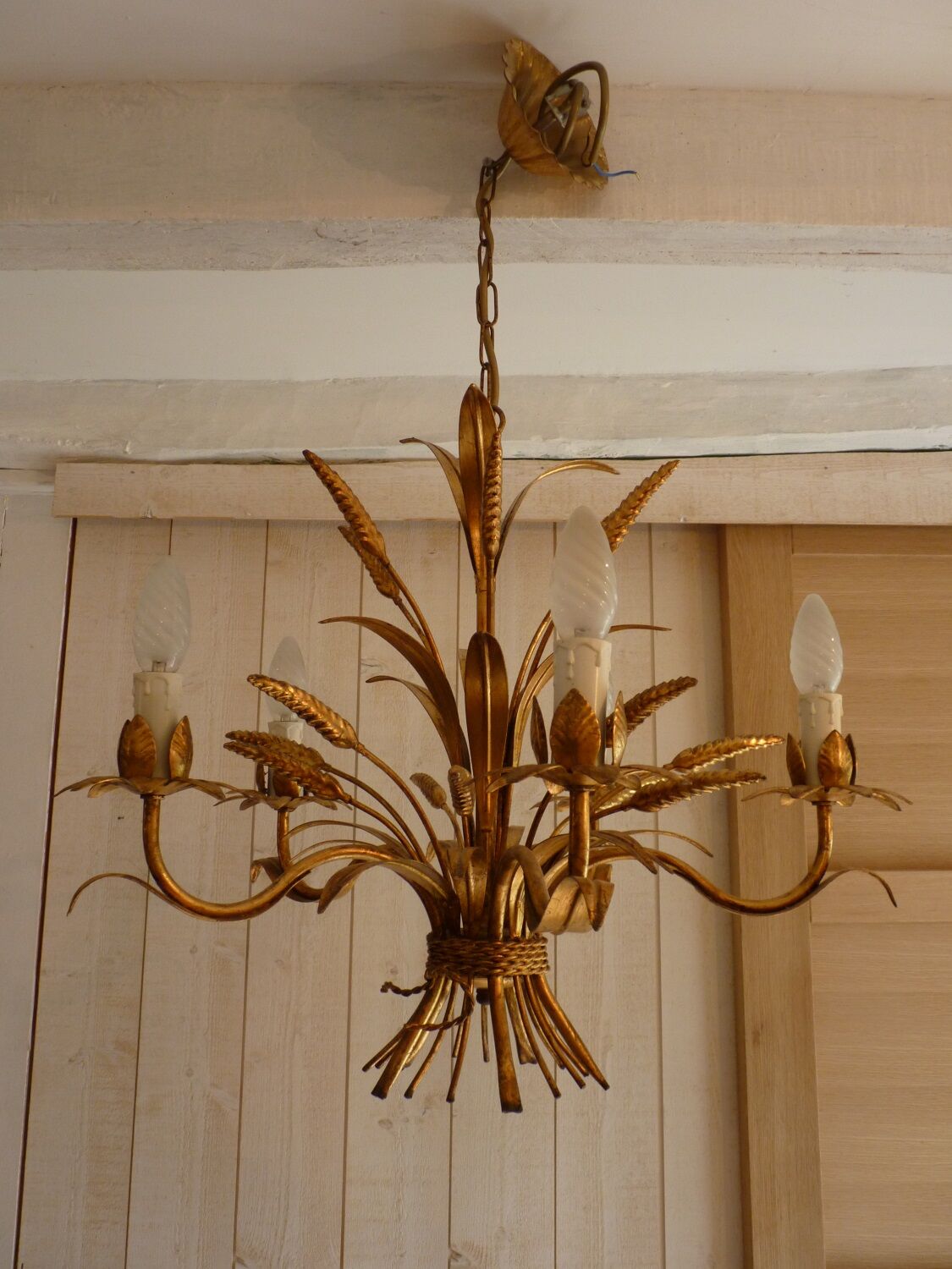 Chandelier wheat ears Maison Masca