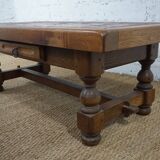 Coffee table with ceramic top and herbarium decor by pierre garnier