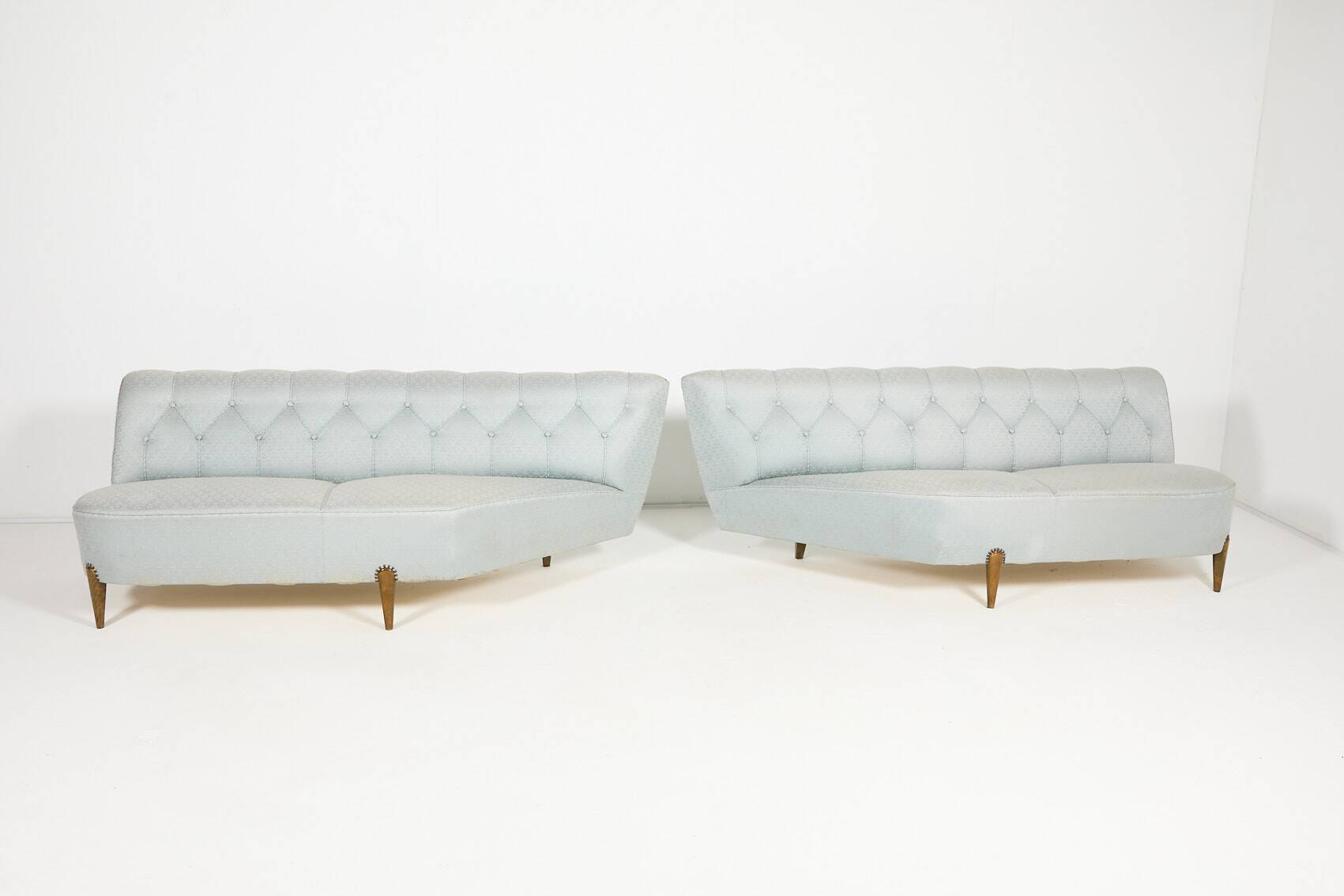 Spectacular Swedish Modern pair of sofas from Otto Schulz, 1940’s