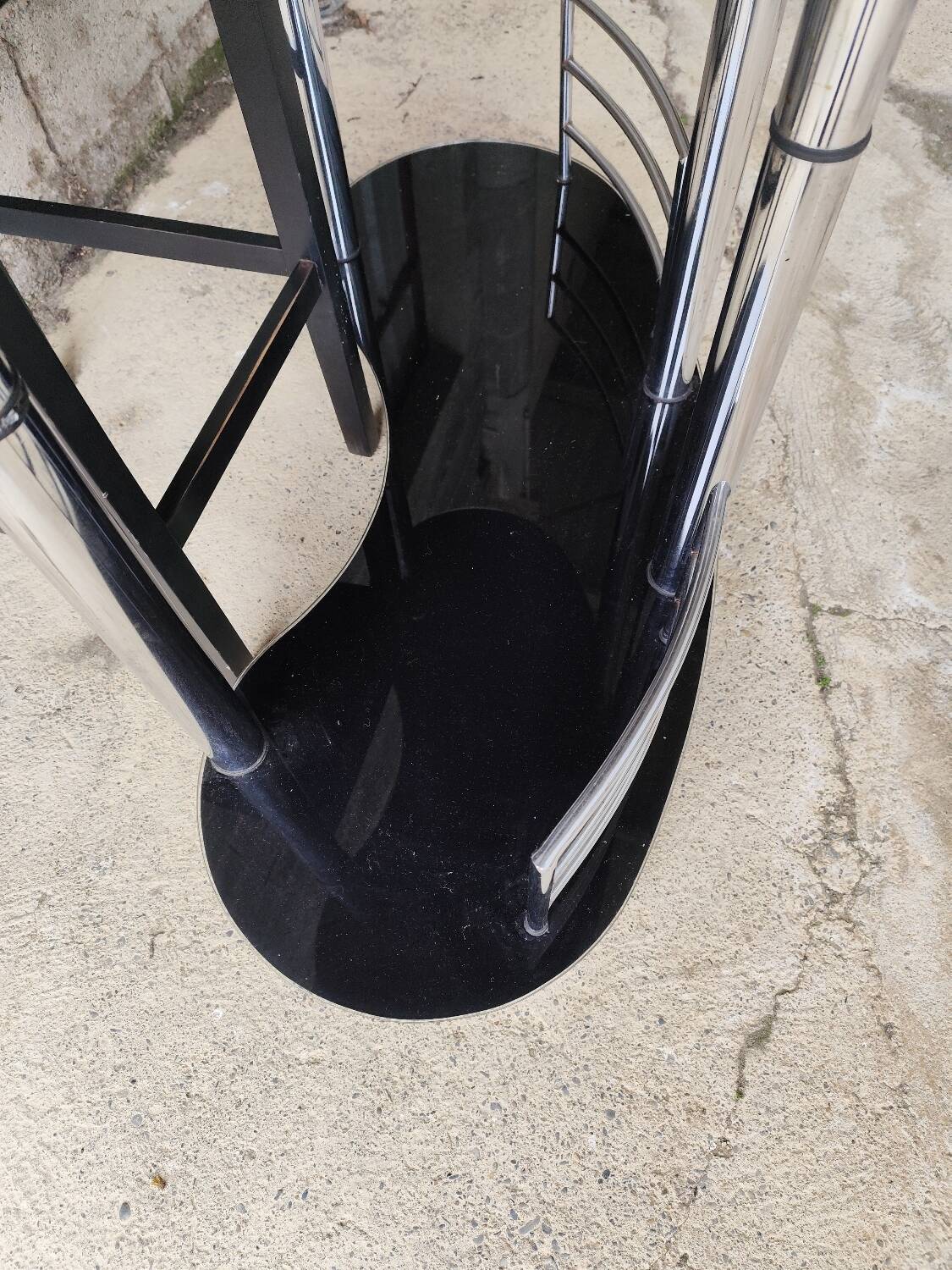 Bar cabinet with a stool