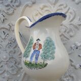 1 St Clément earthenware pouring jug decorated with characters