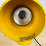Lampe spot jaune à poser années 70