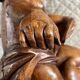 18th Century Carved Wooden Angel/Chestnut/Putto