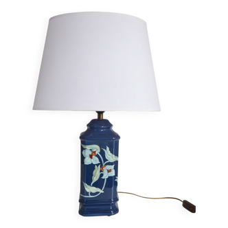 Signed Drimmer lamp with hand-painted motif