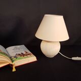 White bedside lamp