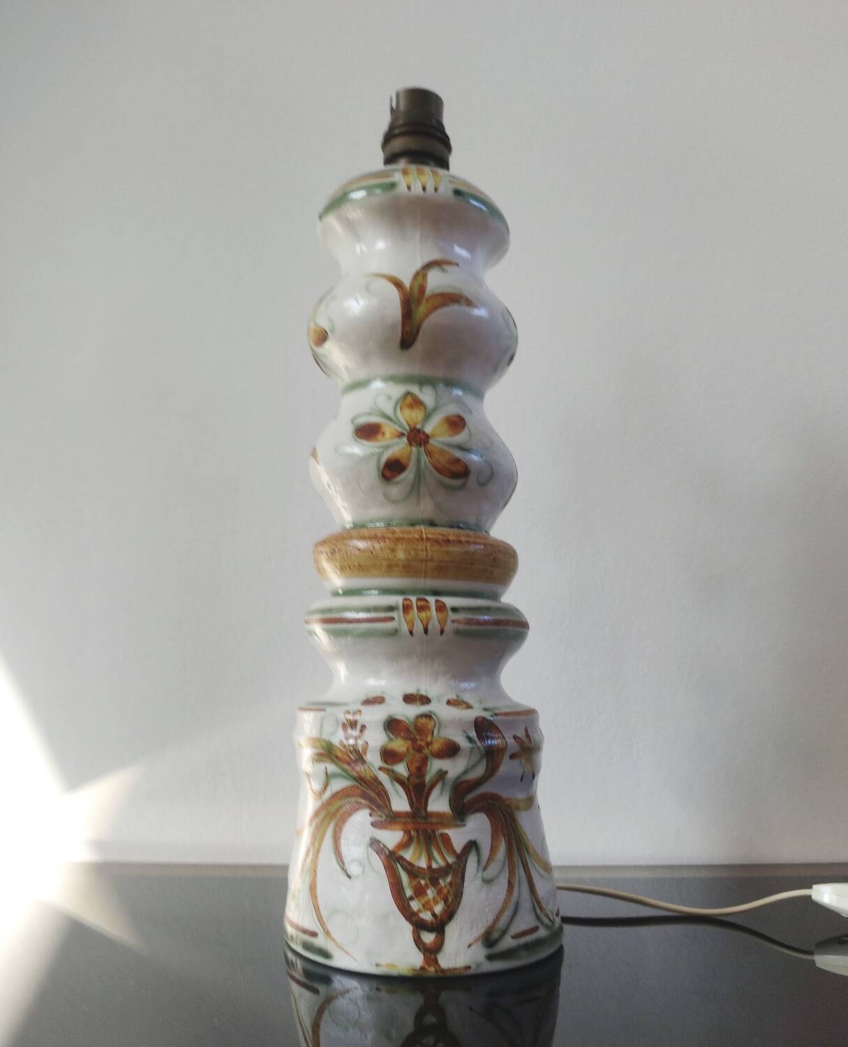 Vintage ceramic lamp Kéraluc Quimper