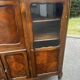 Sideboard, Louis XV style secretary in cherry wood, 1960s.
