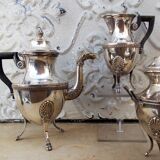 Ancien service thé café style Ier Empire métal argenté